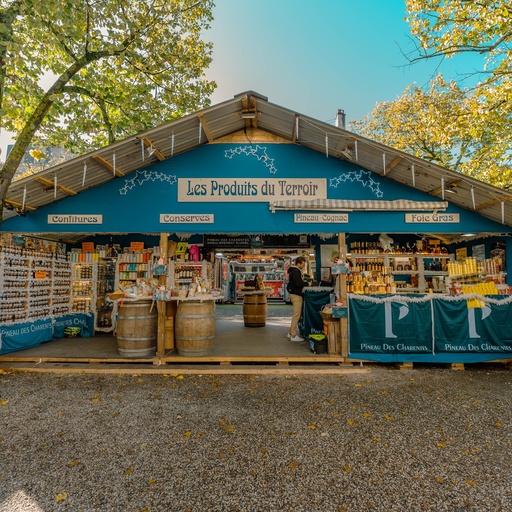 MDN - Chalet produits alimentaires non consommables sur place (9m x 2,5m) avec portes toute hauteur dégondables