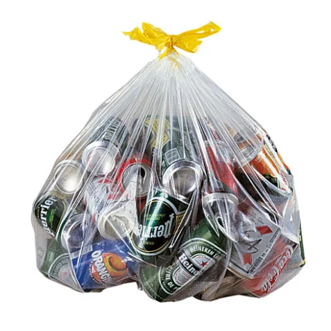 MDN - rouleau de 10 sacs poubelle transparents non alimentaire