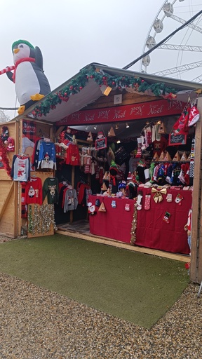 MDN - Chalet vente non-alimentaire (3m x 2,5m) avec portes toute hauteur dégondables